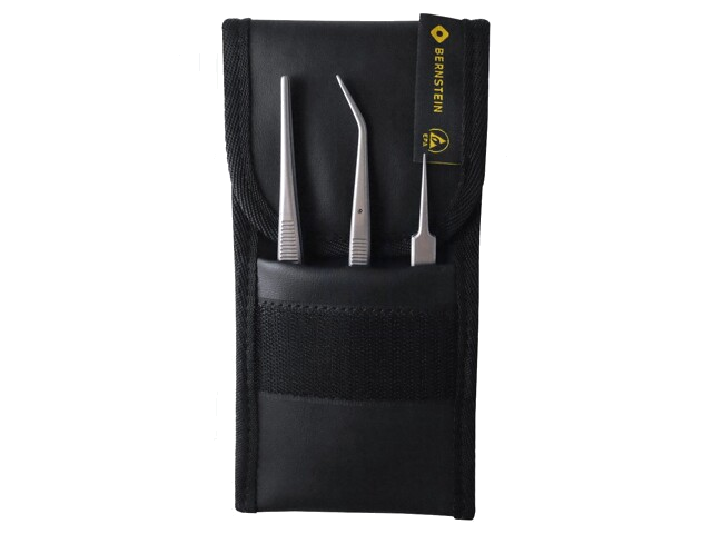 Set: pincetten; voor precisiewerk; 3st. Set: pincetten; voor precisiewerk; 3st.
